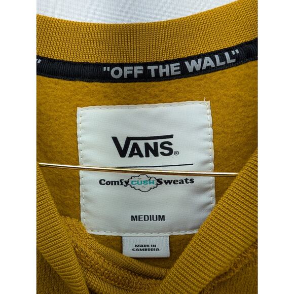 NWT Vans Comfy Cush Sweatshirt in Gold size Medium - Picture 4 of 5